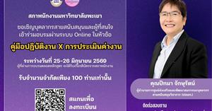 โครงการพัฒนาศักยภาพบุคลากรมหาวิทยาลัยพะเยา  เชิญชวนอบรมออนไลน์ “คู่มือปฏิบัติงาน X การประเมินค่างาน”